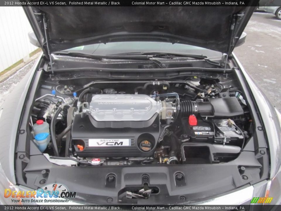 2012 Honda Accord EX-L V6 Sedan Polished Metal Metallic / Black Photo #10