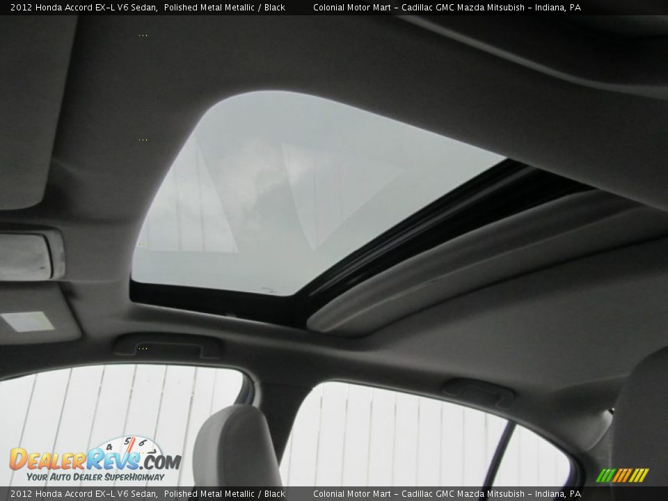 2012 Honda Accord EX-L V6 Sedan Polished Metal Metallic / Black Photo #12