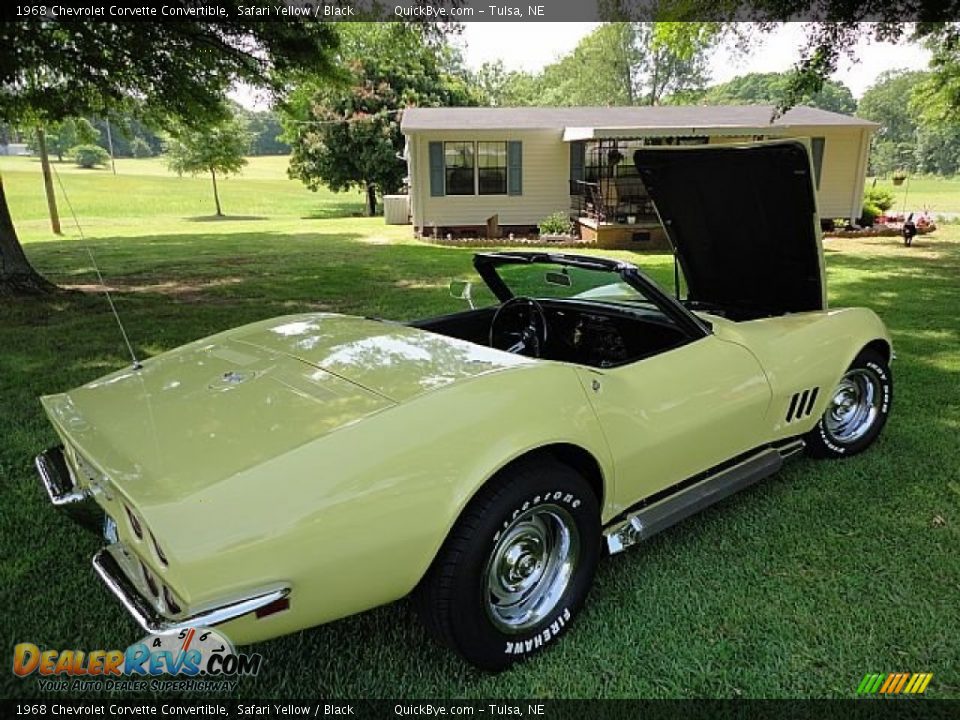 1968 Chevrolet Corvette Convertible Safari Yellow / Black Photo #4