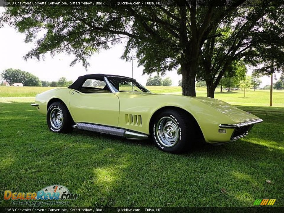 Safari Yellow 1968 Chevrolet Corvette Convertible Photo #5