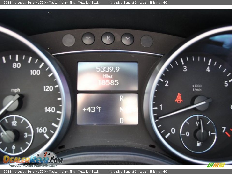 2011 Mercedes-Benz ML 350 4Matic Iridium Silver Metallic / Black Photo #6