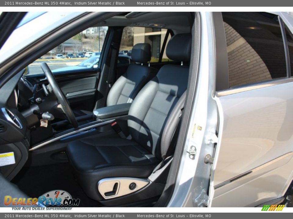 2011 Mercedes-Benz ML 350 4Matic Iridium Silver Metallic / Black Photo #7