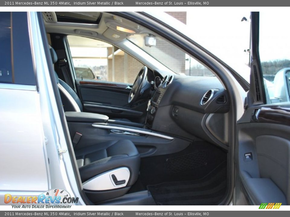 2011 Mercedes-Benz ML 350 4Matic Iridium Silver Metallic / Black Photo #8