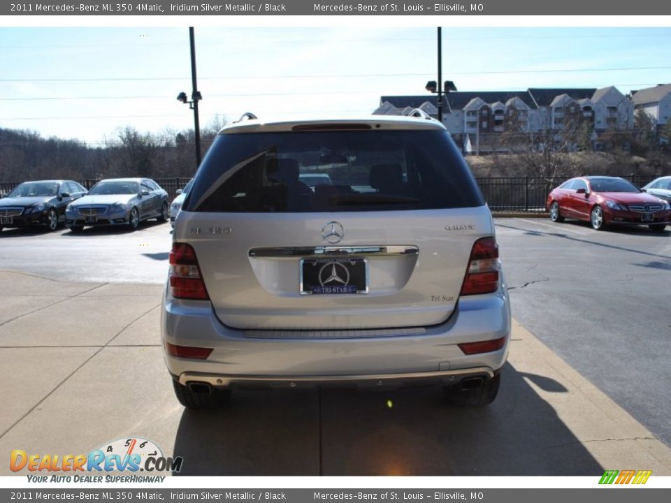 2011 Mercedes-Benz ML 350 4Matic Iridium Silver Metallic / Black Photo #10