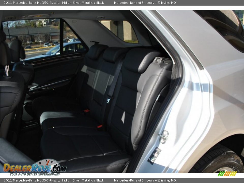 2011 Mercedes-Benz ML 350 4Matic Iridium Silver Metallic / Black Photo #13
