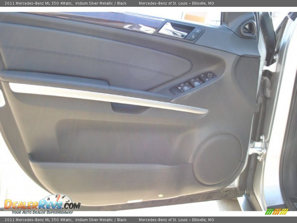 2011 Mercedes-Benz ML 350 4Matic Iridium Silver Metallic / Black Photo #14