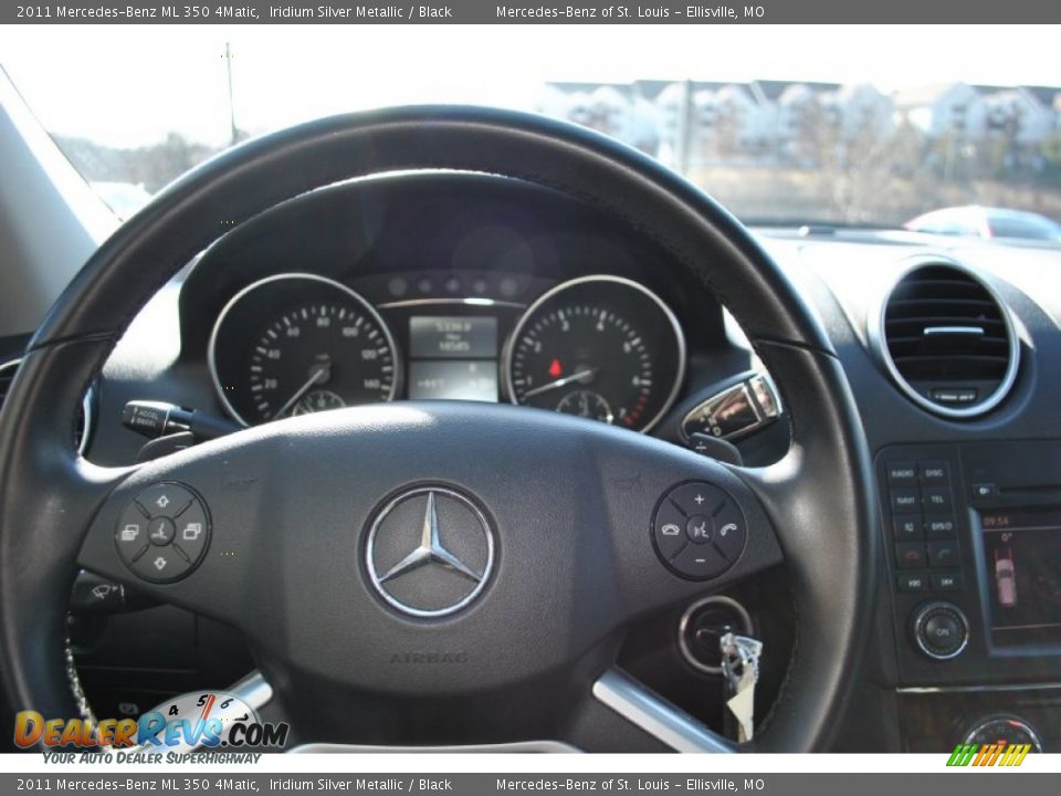 2011 Mercedes-Benz ML 350 4Matic Iridium Silver Metallic / Black Photo #16