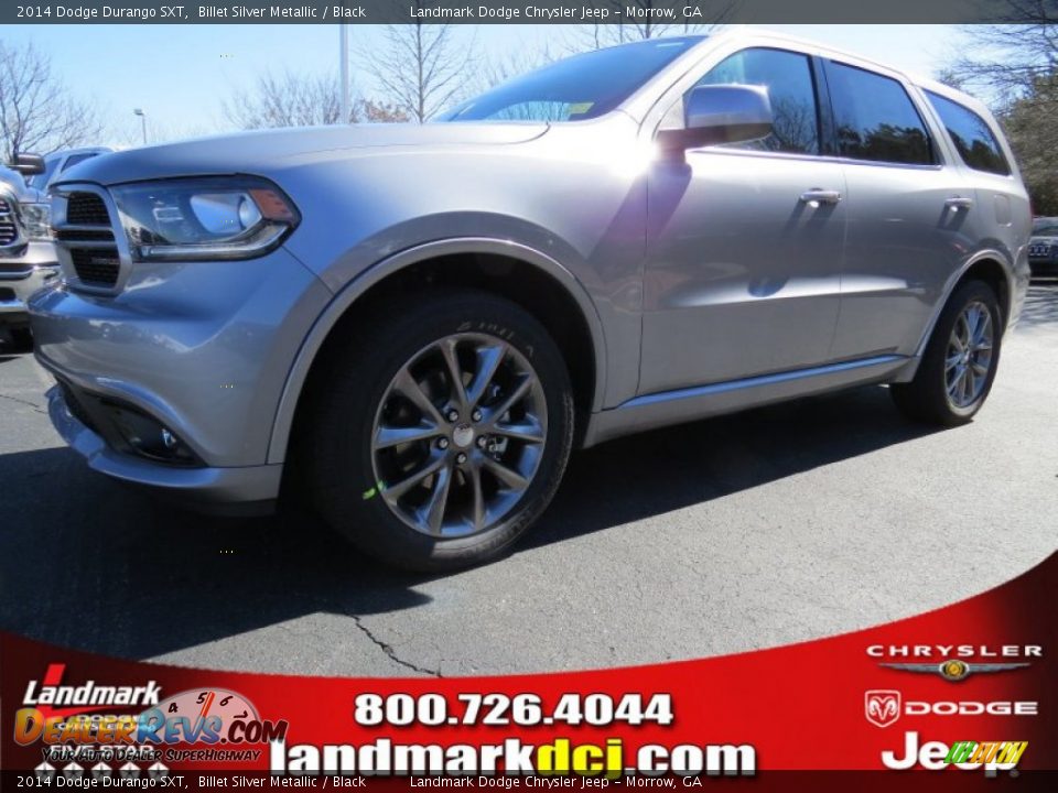 2014 Dodge Durango SXT Billet Silver Metallic / Black Photo #1