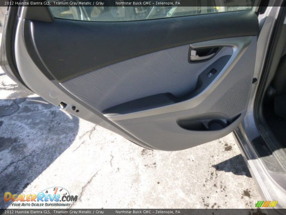 2012 Hyundai Elantra GLS Titanium Gray Metallic / Gray Photo #13
