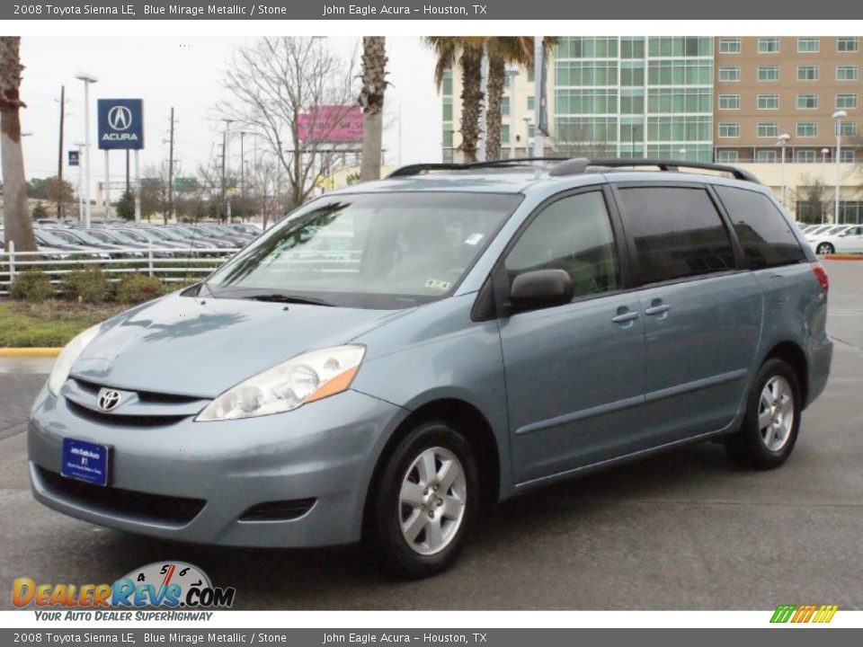 2008 Toyota Sienna LE Blue Mirage Metallic / Stone Photo #2