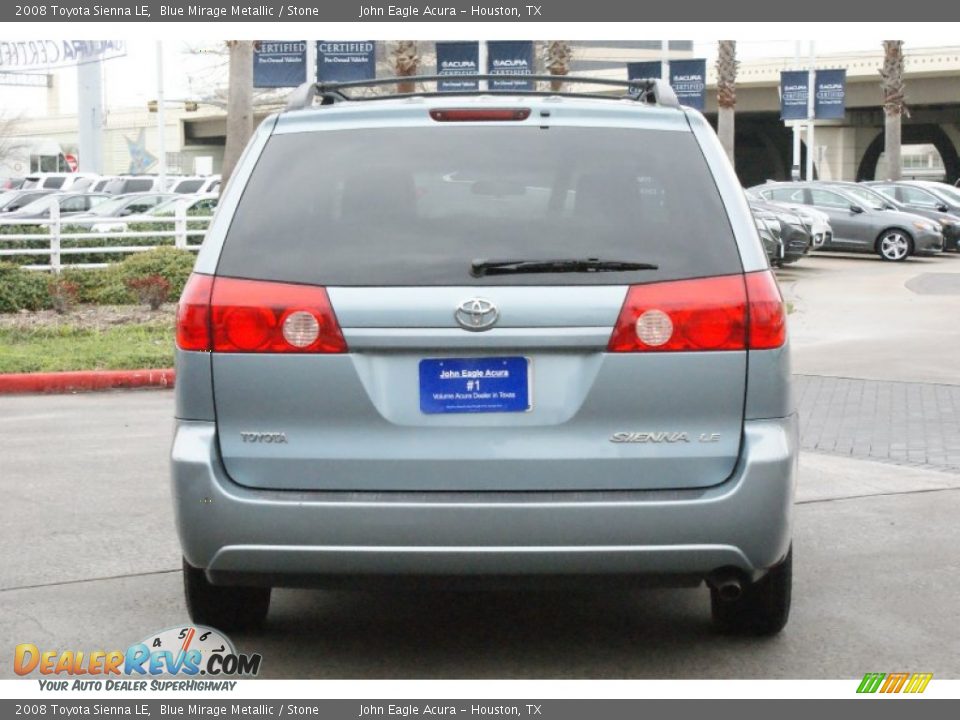 2008 Toyota Sienna LE Blue Mirage Metallic / Stone Photo #4