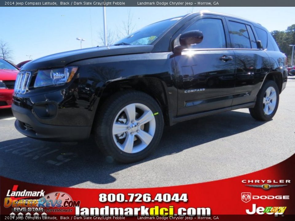 2014 Jeep Compass Latitude Black / Dark Slate Gray/Light Pebble Photo #1