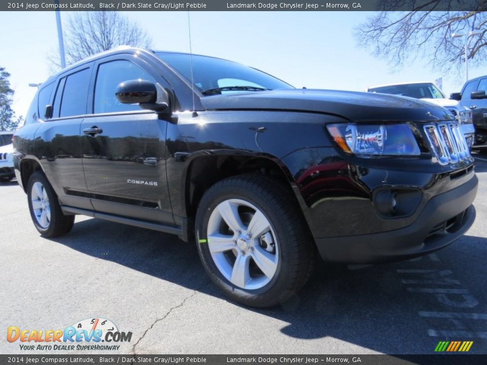 2014 Jeep Compass Latitude Black / Dark Slate Gray/Light Pebble Photo #4
