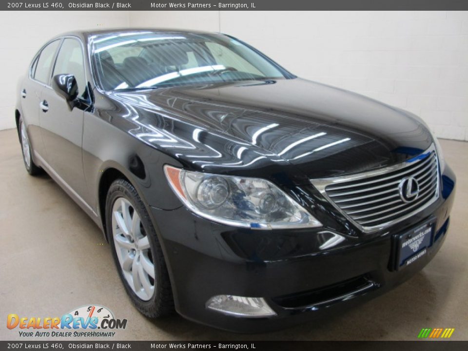 2007 Lexus LS 460 Obsidian Black / Black Photo #1