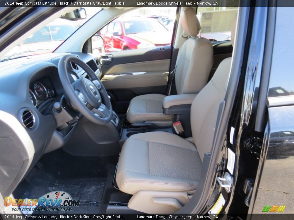 2014 Jeep Compass Latitude Black / Dark Slate Gray/Light Pebble Photo #6