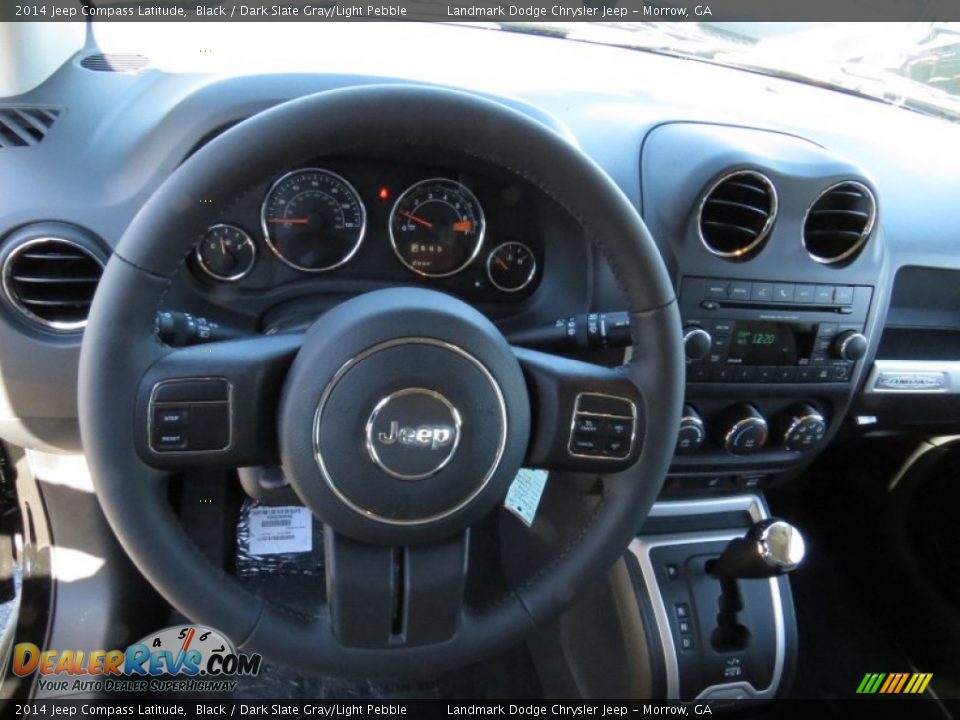 2014 Jeep Compass Latitude Black / Dark Slate Gray/Light Pebble Photo #7