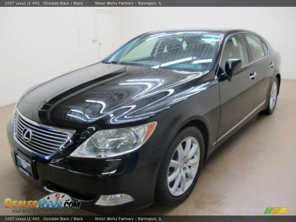 2007 Lexus LS 460 Obsidian Black / Black Photo #3