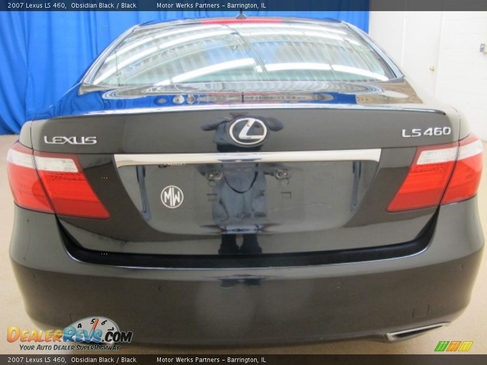 2007 Lexus LS 460 Obsidian Black / Black Photo #6