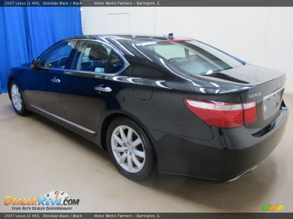 2007 Lexus LS 460 Obsidian Black / Black Photo #7