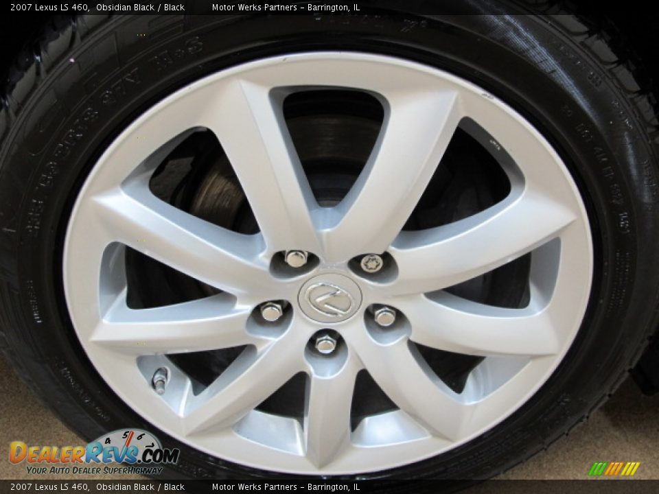 2007 Lexus LS 460 Obsidian Black / Black Photo #11