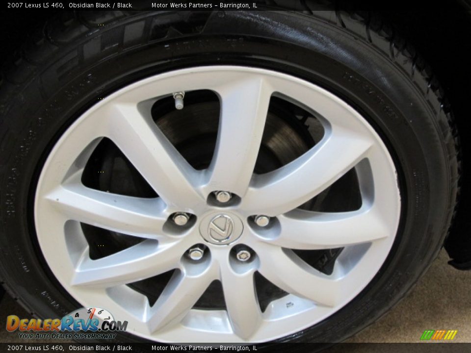 2007 Lexus LS 460 Obsidian Black / Black Photo #12