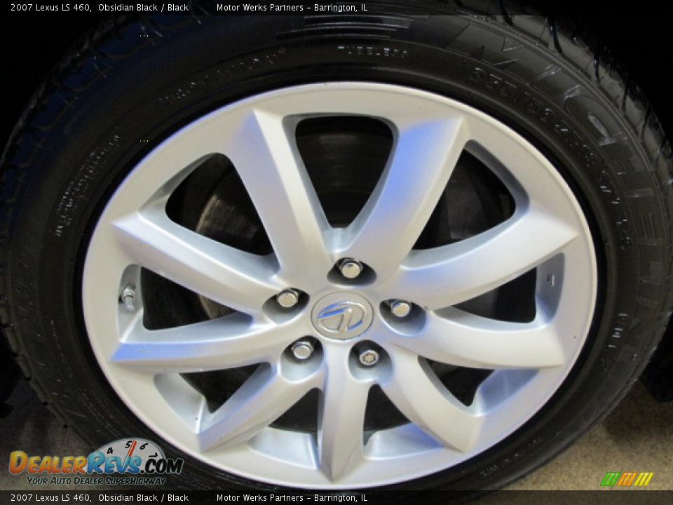 2007 Lexus LS 460 Obsidian Black / Black Photo #13