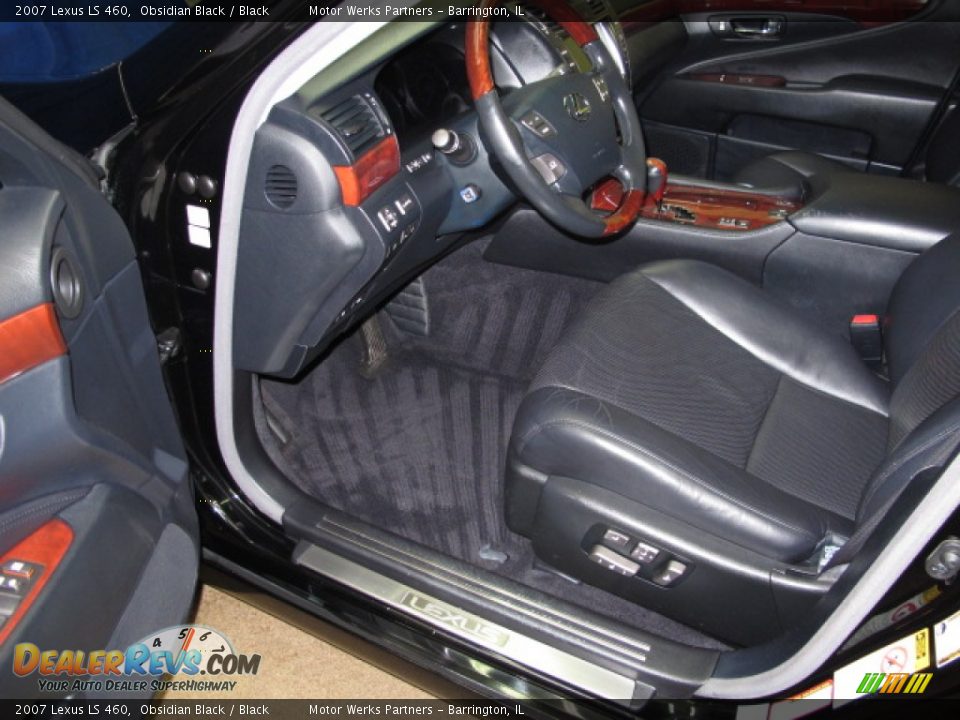 2007 Lexus LS 460 Obsidian Black / Black Photo #14