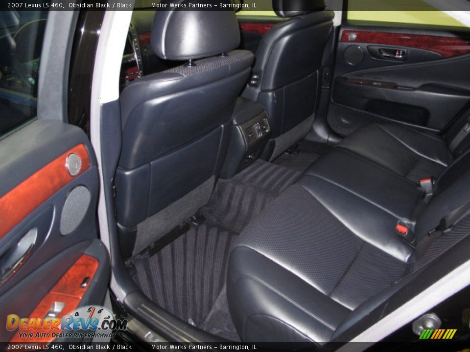 2007 Lexus LS 460 Obsidian Black / Black Photo #16
