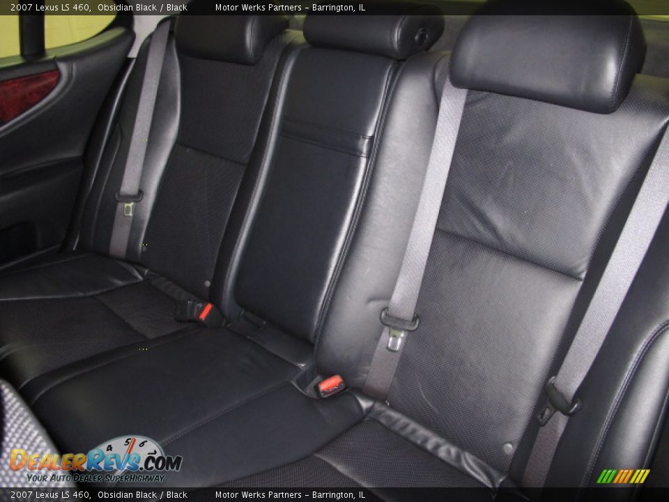 2007 Lexus LS 460 Obsidian Black / Black Photo #17