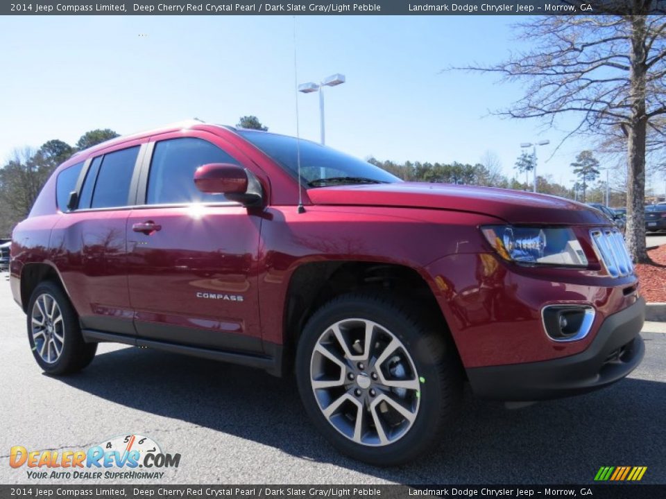 2014 Jeep Compass Limited Deep Cherry Red Crystal Pearl / Dark Slate Gray/Light Pebble Photo #4