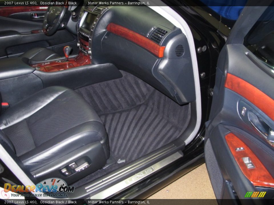 2007 Lexus LS 460 Obsidian Black / Black Photo #20