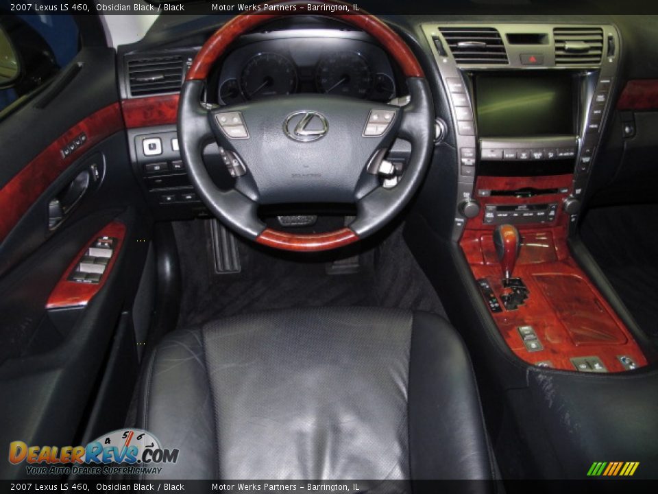 2007 Lexus LS 460 Obsidian Black / Black Photo #22