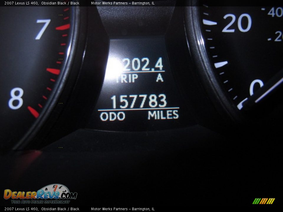 2007 Lexus LS 460 Obsidian Black / Black Photo #25