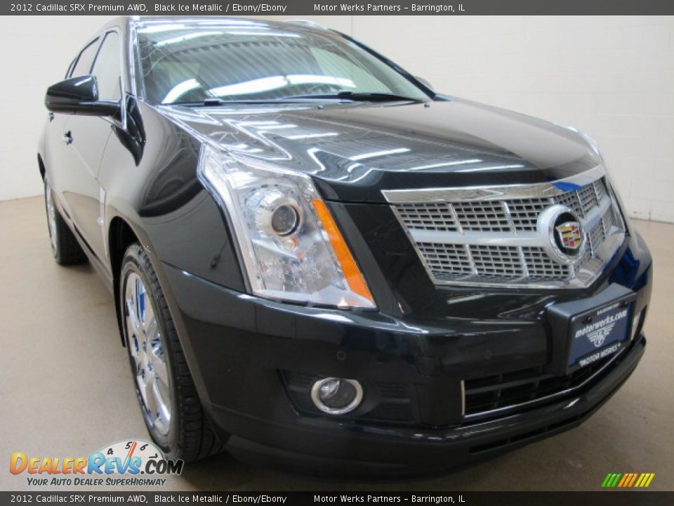 2012 Cadillac SRX Premium AWD Black Ice Metallic / Ebony/Ebony Photo #1