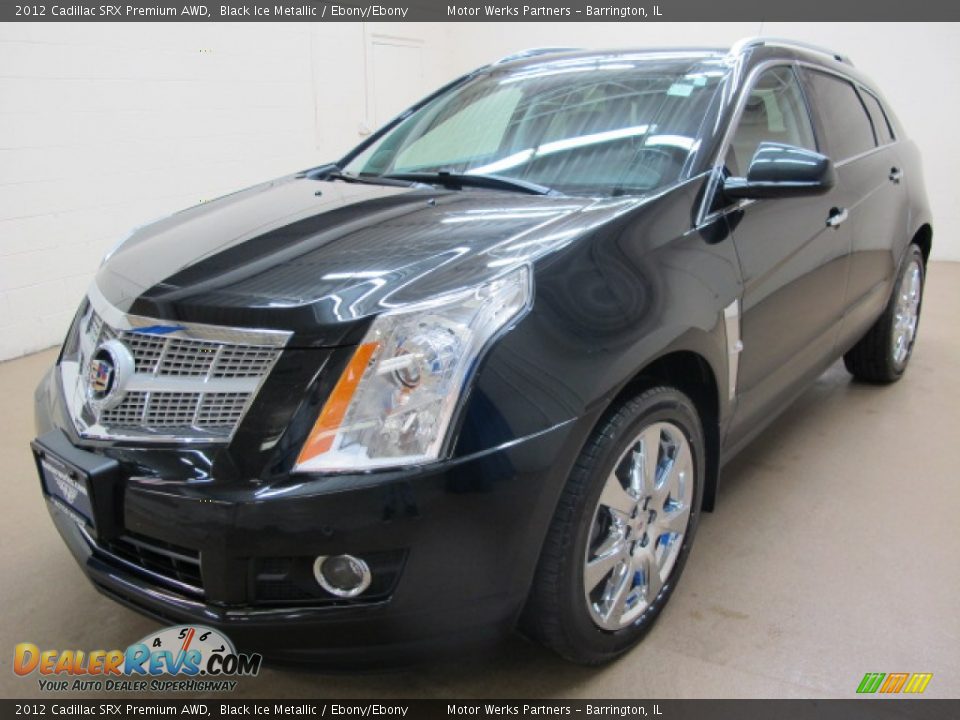 2012 Cadillac SRX Premium AWD Black Ice Metallic / Ebony/Ebony Photo #3