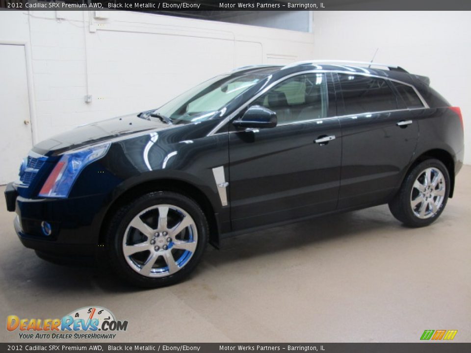 2012 Cadillac SRX Premium AWD Black Ice Metallic / Ebony/Ebony Photo #4
