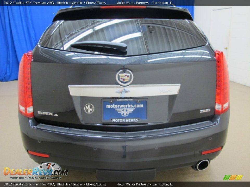 2012 Cadillac SRX Premium AWD Black Ice Metallic / Ebony/Ebony Photo #6