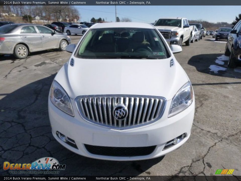 2014 Buick Verano Premium Summit White / Cashmere Photo #2