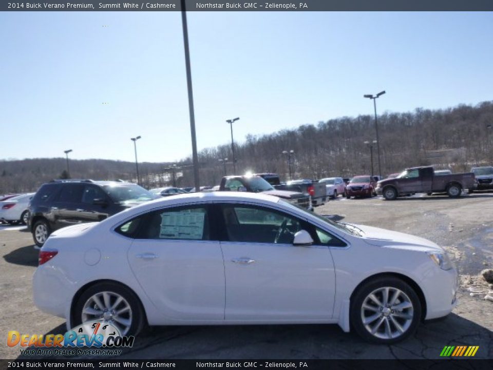2014 Buick Verano Premium Summit White / Cashmere Photo #4