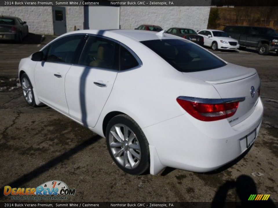 2014 Buick Verano Premium Summit White / Cashmere Photo #7