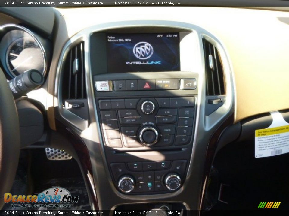 2014 Buick Verano Premium Summit White / Cashmere Photo #15