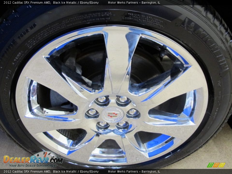 2012 Cadillac SRX Premium AWD Black Ice Metallic / Ebony/Ebony Photo #13
