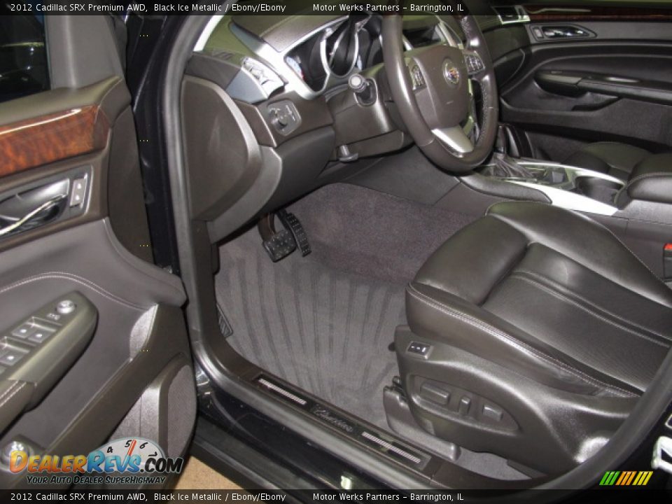 2012 Cadillac SRX Premium AWD Black Ice Metallic / Ebony/Ebony Photo #14