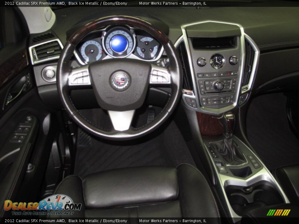 2012 Cadillac SRX Premium AWD Black Ice Metallic / Ebony/Ebony Photo #22