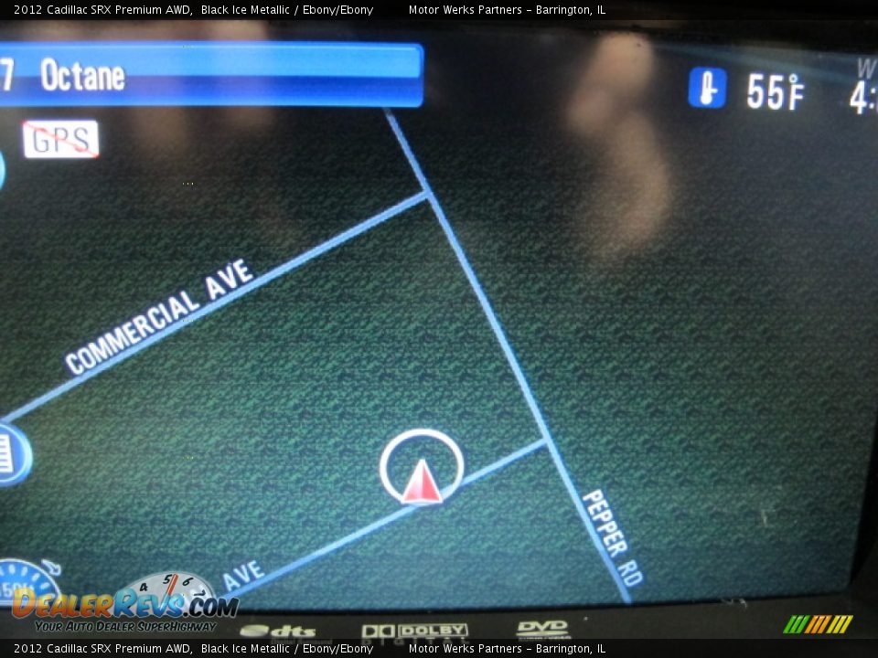 2012 Cadillac SRX Premium AWD Black Ice Metallic / Ebony/Ebony Photo #28