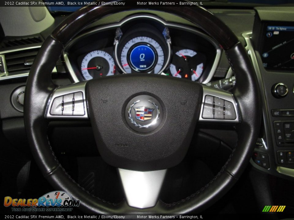 2012 Cadillac SRX Premium AWD Black Ice Metallic / Ebony/Ebony Photo #29