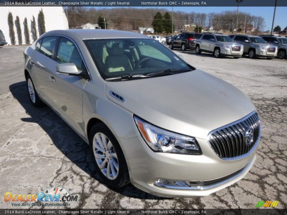 2014 Buick LaCrosse Leather Champagne Silver Metallic / Light Neutral Photo #3