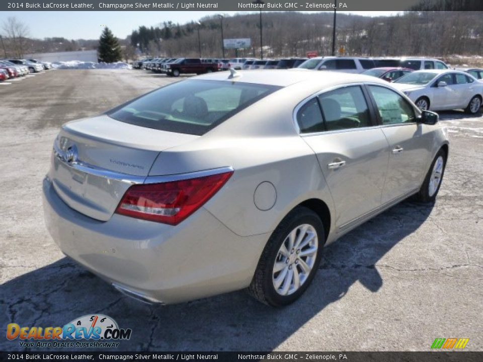 2014 Buick LaCrosse Leather Champagne Silver Metallic / Light Neutral Photo #5