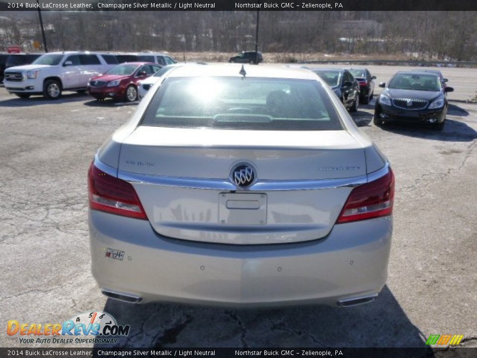 2014 Buick LaCrosse Leather Champagne Silver Metallic / Light Neutral Photo #6