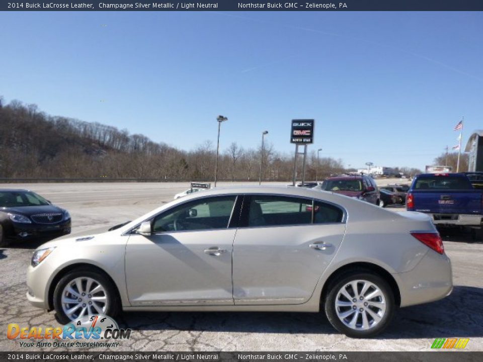 2014 Buick LaCrosse Leather Champagne Silver Metallic / Light Neutral Photo #8